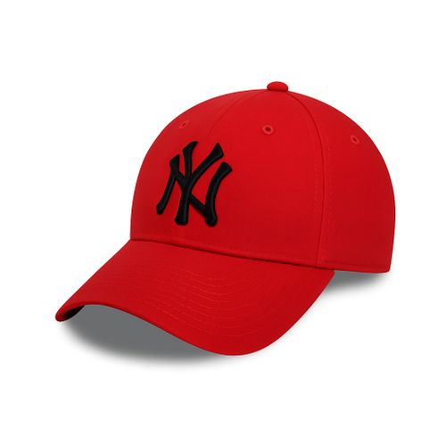 Red NY Embroidered Baseball Cap - Unisex 6-Panel Design