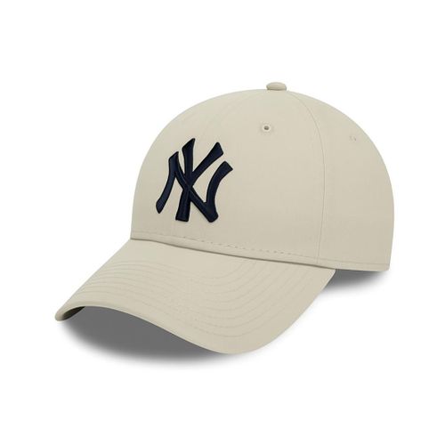 Biege Structured Baseball Cap for Men - Embroidered Front, Adjustable Fit