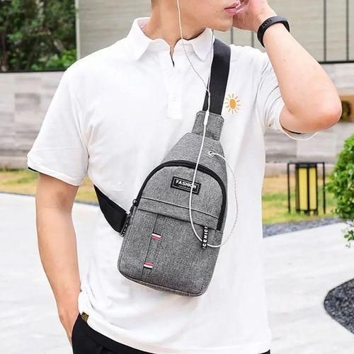 Men's Chest Bag - Grey