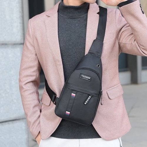 Men's Chest Bags Waterproof Casual Waist Bags Short Trip Travel Carry Bag