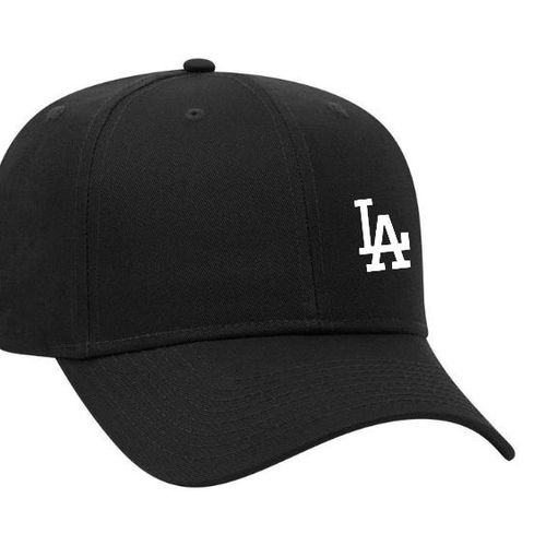 Unisex Classic LA Streetwear Baseball Cap - Black Cotton