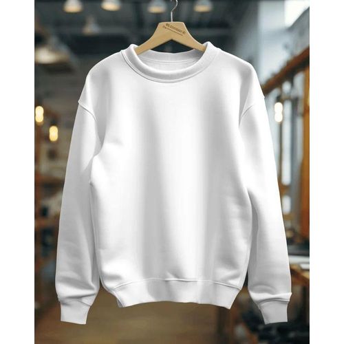 Plain white sweatshirt
