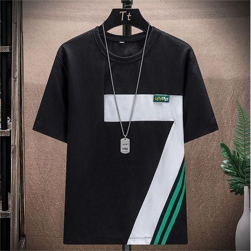 Men's Casual Black T-Shirt & Shorts Set - L, M, XL, XXL, XXXL